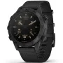 Garmin MARQ Commander Gen 2 Carbon Edition 010-02722-01 klocka med  urtavla och en boett med 46 mm i diameter och ett Kanvasarmband, Gummiarmband i Svart