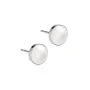 Blomdahl ST Bezel Pearl Örhängen Titanium 15-1406-59
