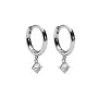 Sparv Petite Sparkling Hoops Örhängen Silverpläterad Mässing 1580201