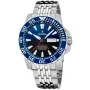 Festina Professional Diver Day Date F20661/1 klocka med Blå urtavla och en boett med 45 mm i diameter och ett Länk i Silver