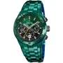Festina Chrono Bike Special Limited Edition F20676/1 klocka med Grön urtavla och en boett med 44 mm i diameter och ett Länk i Grön