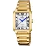 Festina On The Square F20680/1 klocka med Vit urtavla och en boett med 29 mm i diameter och ett Länk i Guld