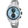 Festina Timeless Chronograph F20694/2 klocka med Isblå urtavla och en boett med 44 mm i diameter och ett Länk i Silver