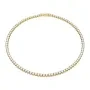 Swarovski Matrix Tennis Halsband Guldpläterad Rostfritt Stål 5681795