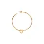 Jane Kønig Big Tied Heart Hoop Örhängen Single Guldpläterad Silver BTHH-AW25-G