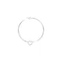Jane Kønig Big Tied Heart Hoop Örhängen Single Silver BTHH-AW25-S