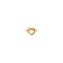 Jane Kønig Big Tied Heart Stud Örhängen Single Guldpläterad Silver BTHS-AW25-G