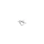 Jane Kønig Big Tied Heart Stud Örhängen Single Silver BTHS-AW25-S