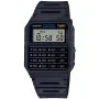 Casio Vintage CA-53W-1ER klocka med Svart urtavla och en boett med 35 mm i diameter och ett Gummiarmband i Svart