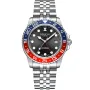 Dissing Diver GMT D1123 klocka med Svart urtavla och en boett med 42 mm i diameter och ett Länk i Silver