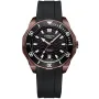 Dissing Ocean D1514 klocka med Svart urtavla och en boett med 45 mm i diameter och ett Gummiarmband i Svart