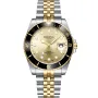 Dissing Diver D1261 klocka med Guld urtavla och en boett med 43 mm i diameter och ett Länk, Two-Tone länk i Guld, Silver
