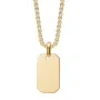 Captena Rectangle Halsband Rostfritt Stål DU10064