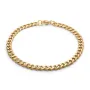 Captena Panzer Golden Steel Bracelet 5 mm Armband Rostfritt Stål DU20016