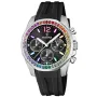 Festina Rainbow F20610/3 klocka med Svart urtavla och en boett med 38 mm i diameter och ett Gummiarmband i Svart