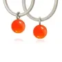 Dulong Globe Karneol 2x Hängsmycke Silver GLO2-F1112