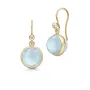 Julie Sandlau Prime Milky Aqua Örhängen Guldpläterad Silver HKS181GDMLAQCRCZ