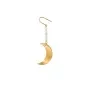 Jane Kønig Half Moon NO. 2 Pearl Earring Örhängen Single Guldpläterad Rostfritt Stål HMPE-AW26-SS-G