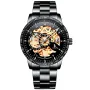 IK Colouring Skeleton S102 klocka med Svart urtavla och en boett med 42 mm i diameter och ett Länk i Svart