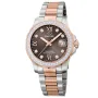 Jaguar Lady Diver J894/2 klocka med Brun urtavla och en boett med 35 mm i diameter och ett Länk, Two-Tone länk i Rosaguld, Silver