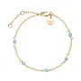 Rosefield 5 Stone Armband Guldpläterad Rostfritt Stål JBBSG-J814