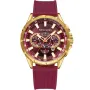 Kensington Master K0055 klocka för Herr med Röd urtavla som mäter 48 mm i diameter och har en Röd Silikonklockarmband klockrem