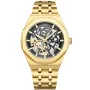 Kensington Skeleton K0061 klocka med Svart urtavla och en boett med 44 mm i diameter och ett Länk i Guld