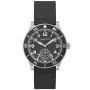 NAUTICA NAPHST002 klocka med Svart urtavla och en boett med 44 mm i diameter och ett Läderarmband i Svart