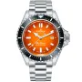 Edox SkyDiver Neptunian Orange 80120-3NM-ODN klocka med Orange urtavla och en boett med 44 mm i diameter och ett Länk i Silver