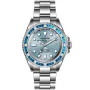 OceanX Sharkmaster 1000 Limited Edition SMS1048 klocka med Blå urtavla och en boett med 44 mm i diameter och ett Länk i Silver