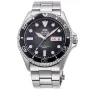 Orient Kamasu Mako III Diver Automatic RA-AA0810N klocka med Svart urtavla och en boett med 42 mm i diameter och ett Länk i Silver