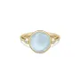 Julie Sandlau Prime Ring Milky Aqua Ring Guldpläterad Silver RI248GD