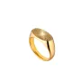 Jane Kønig Reflection Signet Blank Ring Guldpläterad Silver RSR01-G-AW2000_50