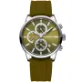 Studsgaard Chronograph S0052 klocka för Herr med Grön urtavla som mäter 42 mm i diameter och har en Grön Silikonklockarmband klockrem