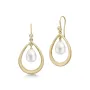 Julie Sandlau Afrodite Droplet Örhängen Guldpläterad Silver SDM84GDWHPLCZ
