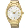 Seiko Conceptual SUR314P1 klocka med Vit urtavla och en boett med 40 mm i diameter och ett Länk i Guld