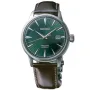 Seiko Presage Mockingbird Cocktail Automatic SRPD37J1 klocka med Grön urtavla och en boett med 41 mm i diameter och ett Läderarmband i Brun