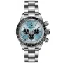 OceanX Speed Racer II Chronograph SRS233 klocka med Isblå urtavla och en boett med 41 mm i diameter och ett Länk i Silver