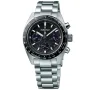 Seiko Prospex Speedtimer Solar SSC819P1 klocka med Svart urtavla och en boett med 39 mm i diameter och ett Länk i Silver