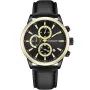 Studsgaard Chronograph S0044 klocka med Svart urtavla och en boett med 42 mm i diameter och ett Läderarmband i Svart