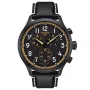 Tissot Chrono XL Vintage T1166173605202 klocka med Svart urtavla och en boett med 45 mm i diameter och ett Läderarmband i Svart