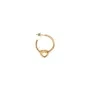 Jane Kønig Tied Heart Hoop Örhängen Single Guldpläterad Silver THH-AW25-G