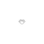 Jane Kønig Tied Heart Stud Örhängen Single Silver THS-AW25-S