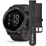 Garmin Venu 2 010-02430-21 klocka med  urtavla och en boett med 45 mm i diameter och ett Läderarmband i Svart