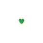 STINE A Jewelry Petit Love Heart Örhängen Single Guldpläterad Silver 1181-02-Grass Green