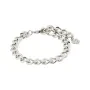 Pilgrim Charm Curb Chain Armband Silverpläterad Mässing 402416042