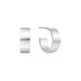 Ania Haie Flat Medium Hoop Örhängen Silver E062-04H
