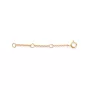 Enamel Extender Chain Halsband 18 kt. Guldpläterad Silver B69G