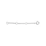 Enamel Extender Chain Halsband Silver B69S