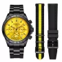 Dissing MK9 Black Friday Limited Edition D1455 klocka för Herr med Gul urtavla som mäter 43 mm i diameter och har en Svart Länk klockrem